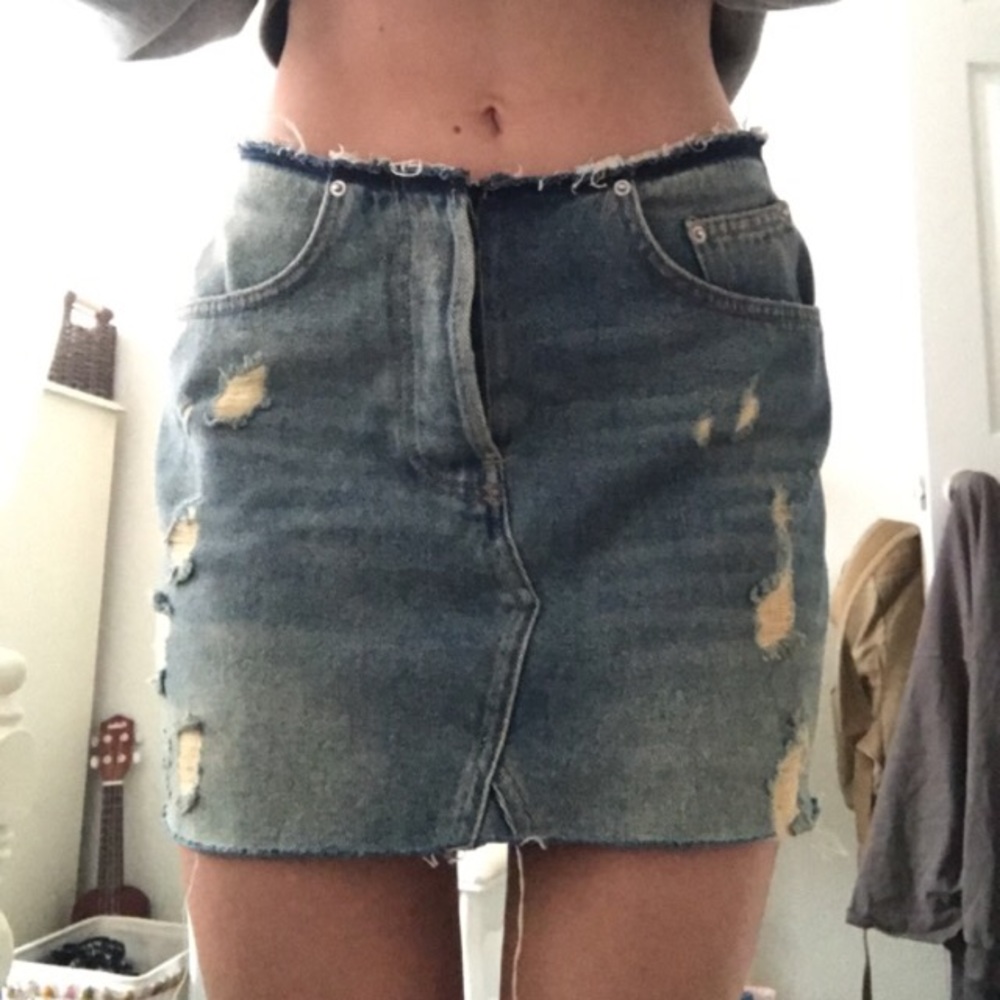 BDG Re-made Denim Skirt